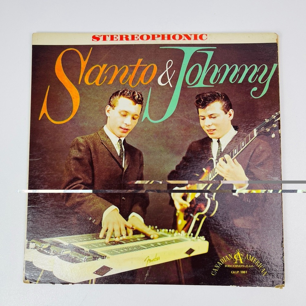 Santo Johnny S T 1959 Canadian American CALP 1001 Mono Jacket‎ Vinyl - Picture 4 of 7